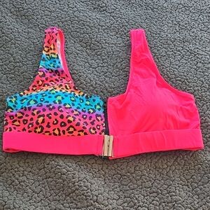 SHEIN Neon Pink Bikini Top